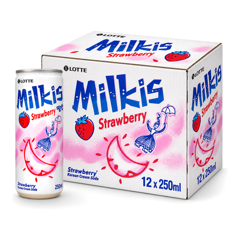 Milkis Cream Soda 250ml Strawberry Box