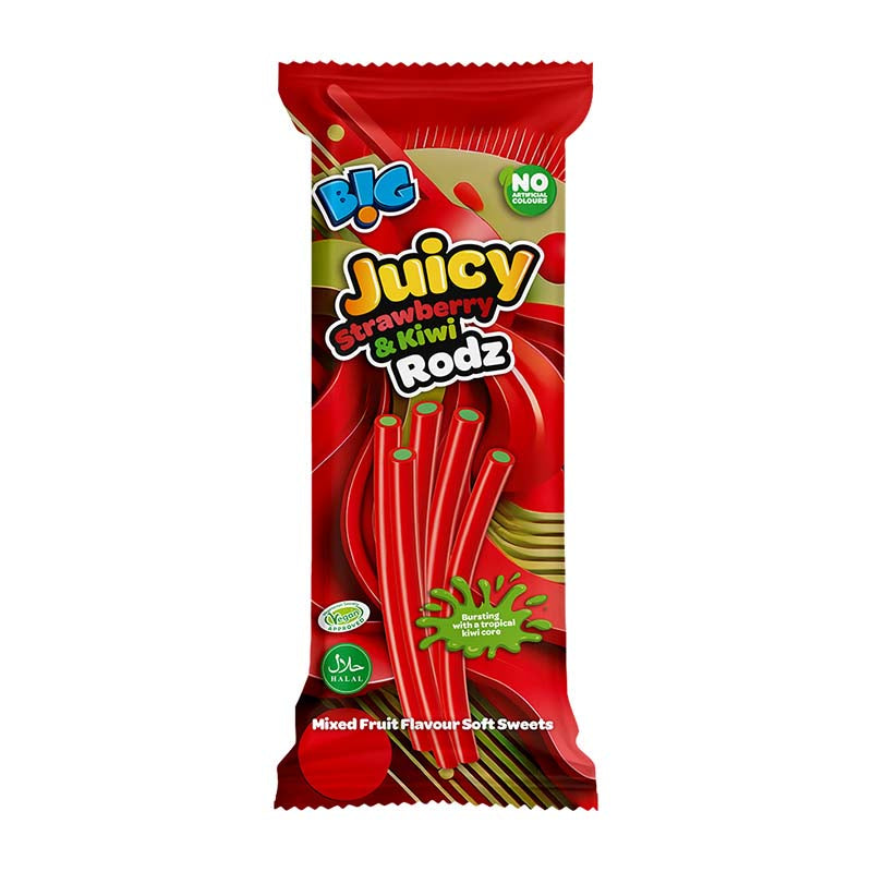 B!G Juicy Rodz 150g Strawberry & Kiwi Box