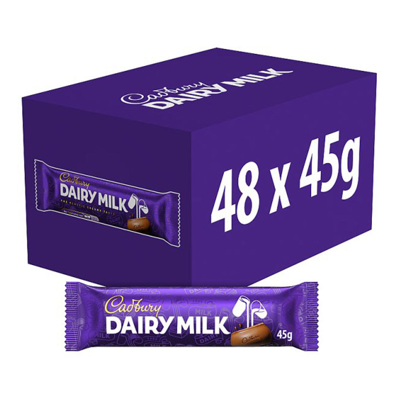 Cadbury Dairy Milk Chocolate Bar 45g box