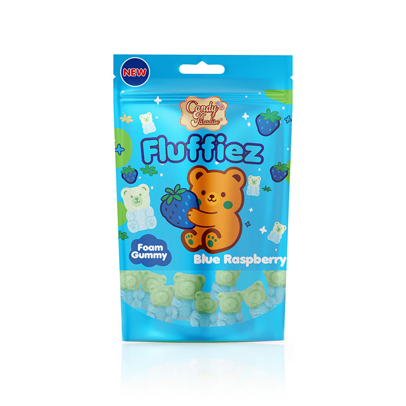 Candy Paradise (Halal) Fluffiez 100g Blue Raspberry Foam Gummy Box
