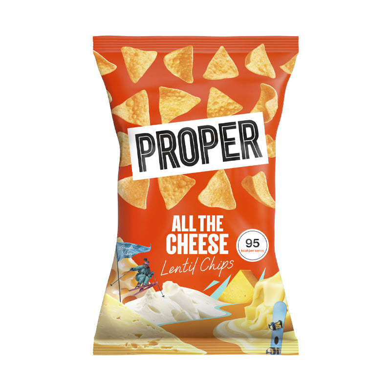 Proper All the Cheese Lentil Chips 85g Box