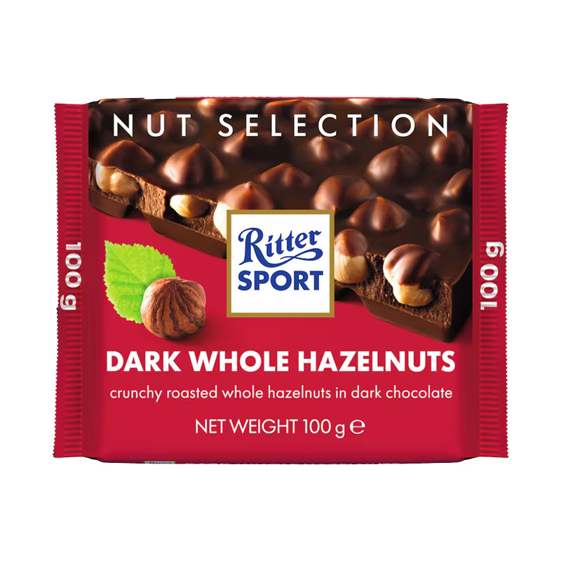 Ritter Sport 100g Dark Whole Hazelnuts Box