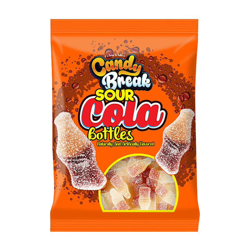 Candy Break Sour Cola Bottles 4oz Box