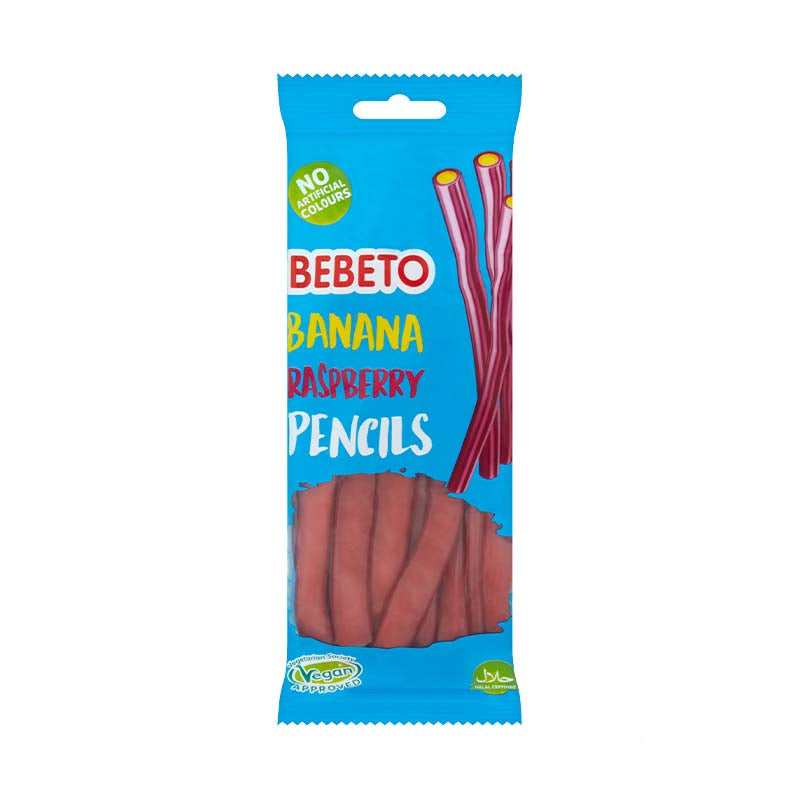 Bebeto Banana Raspberry Pencils 160g Box