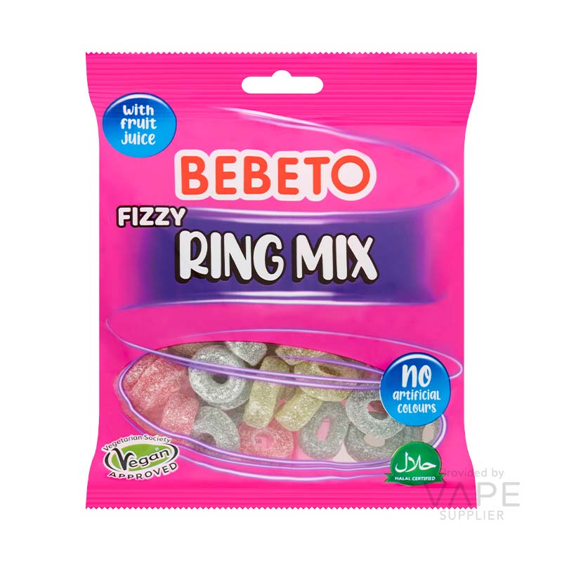 Bebeto Fizzy Ring Mix 150g