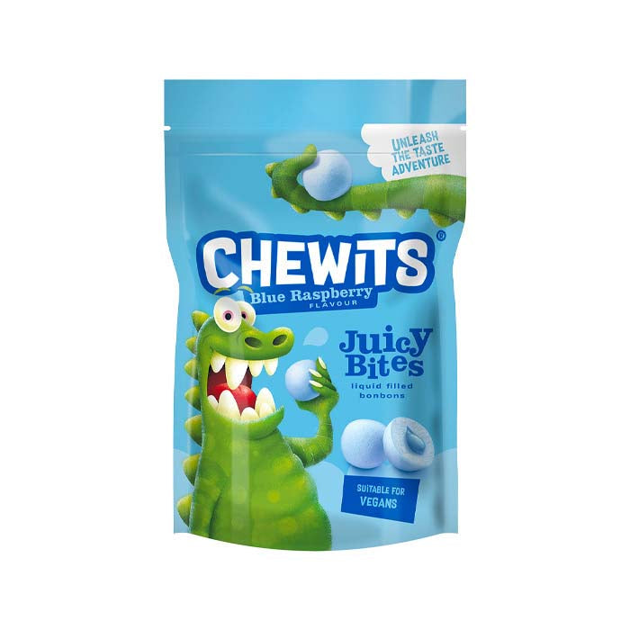 Chewits Blue Raspberry Juicy Bites 115g Box