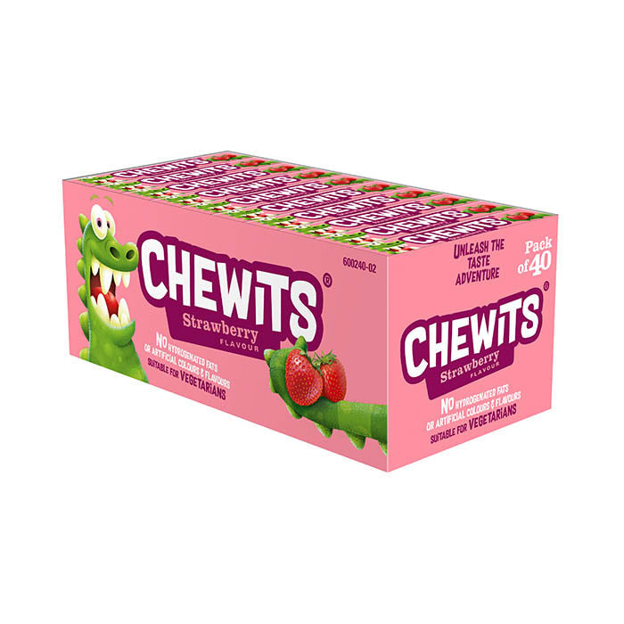 Chewits Strawberry Stick Pack 40 x 30g