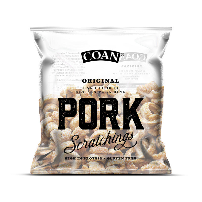Coan Pork Scratchings Original 40g Box