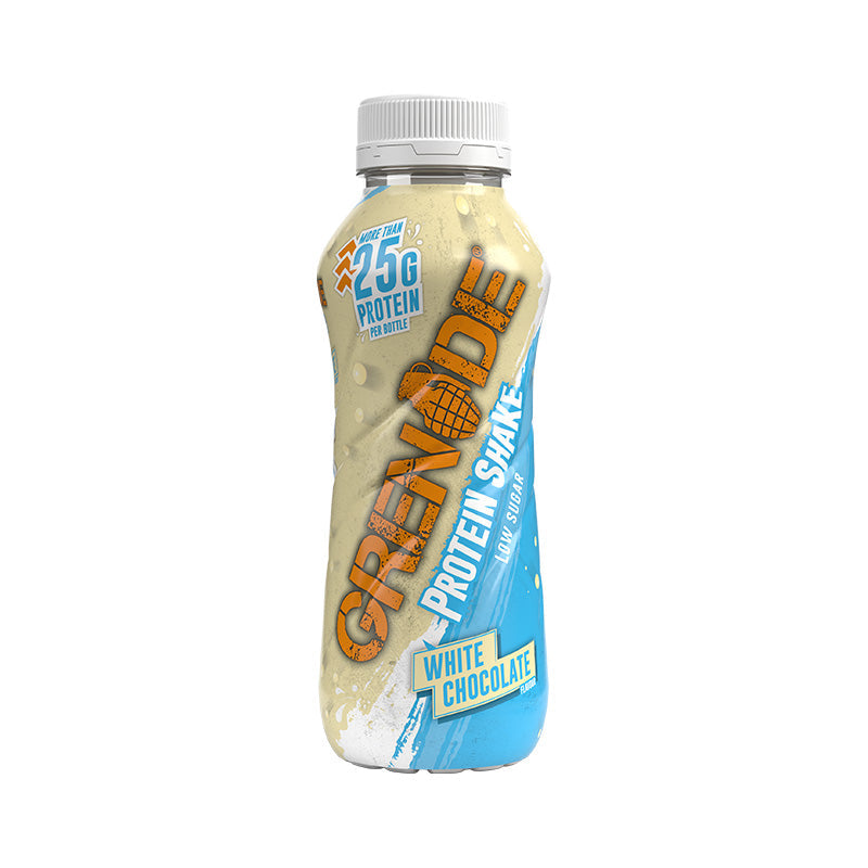 Grenade Protein Shake 330ml Salted Caramel Box in a chilled bottle, featuring 25g of protein, ready-to-drink convenience.