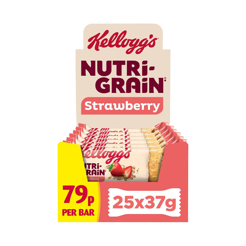 Kelloggs Nutri Grain Bar 37g Strawberry Box