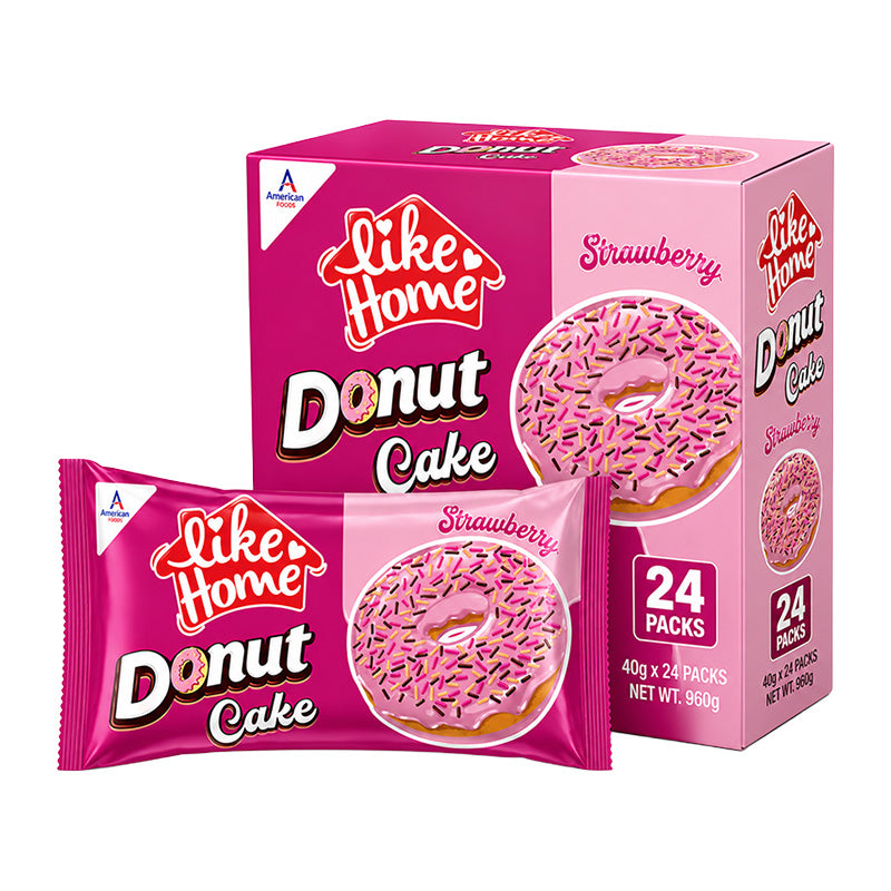 Like Home Donut Cake Strawberry 40g Halal Box