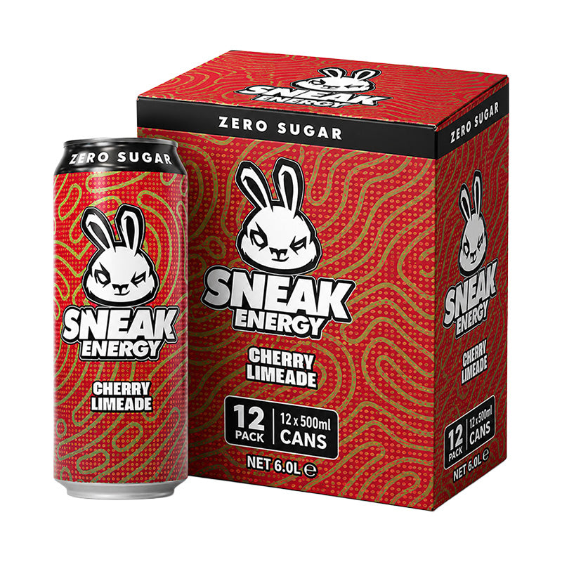 Sneak Energy Zero Sugar 500ml Cherry Limeade Box