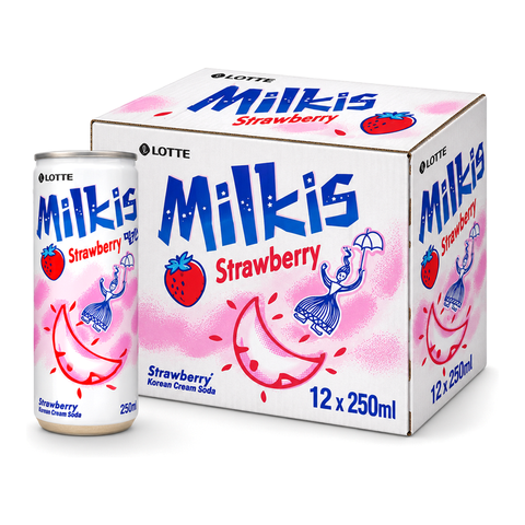 Milkis Cream Soda 250ml Strawberry Box