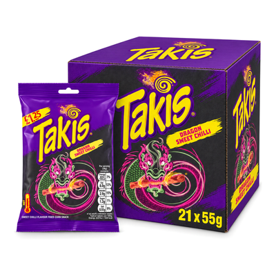 Takis 55g Dragon Sweet Chilli Box