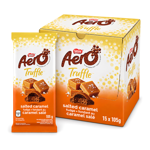 Nestle Aero Chocolate Bar 105g Truffle Salted Caramel Box