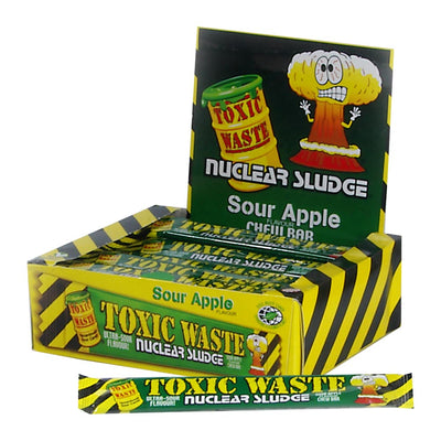 Toxic Waste Sour Apple Chew Bar 20g Box