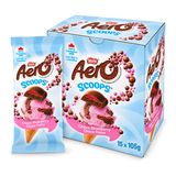 Nestle Aero Chocolate Bar 105g Scoops Choco Strawberry Box