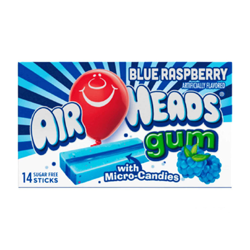 Airheads Gum 34g Blue Raspberry Box