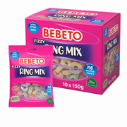 Bebeto Fizzy Ring Mix 150g Box