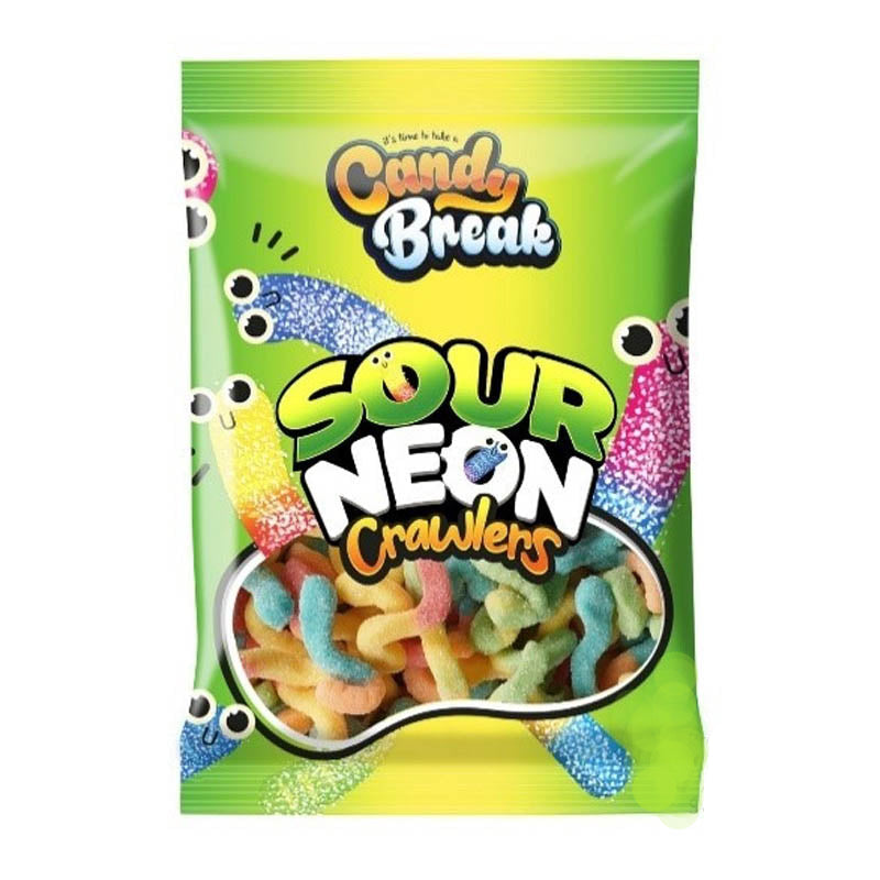 Candy Break Sour Neon Crawlers RRP £1.89 1368g