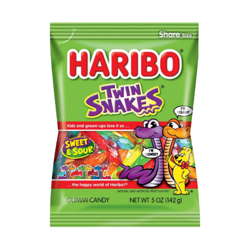 Haribo Twin Snakes 142g Box