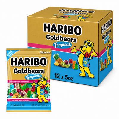 Haribo Sour Gold Tropical 5oz Box