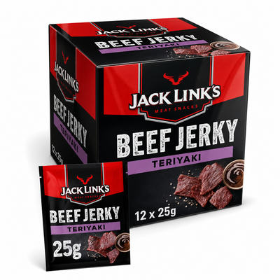 Jack Links Beef Jerky Teriyaki 25gm Box