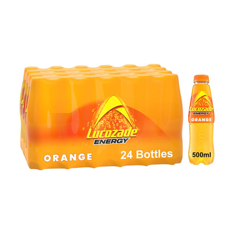 Lucozade Energy 500ml Orange Box