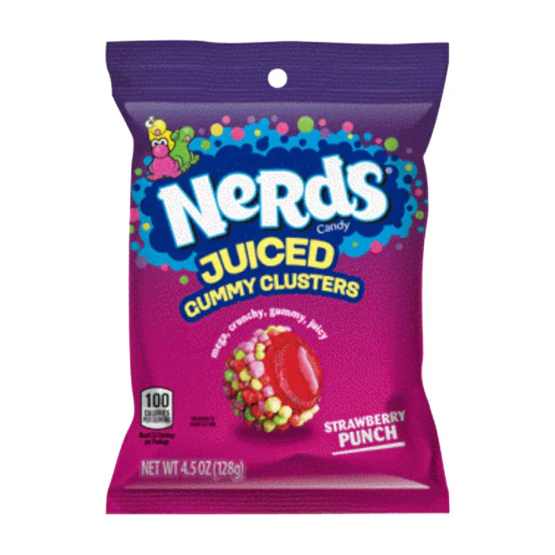 Nerds Strawberry Punch Juiced Gummy Clusters 4.5oz Box