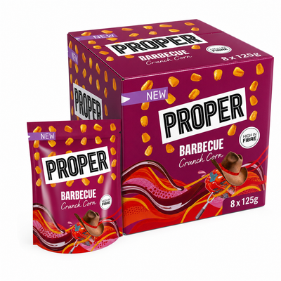 Proper Barbecue Crunch Corn 125g Box