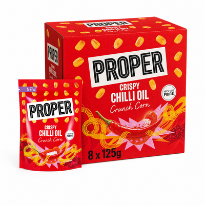 Proper Crispy Chilli Oil Crunch Corn 125g Box