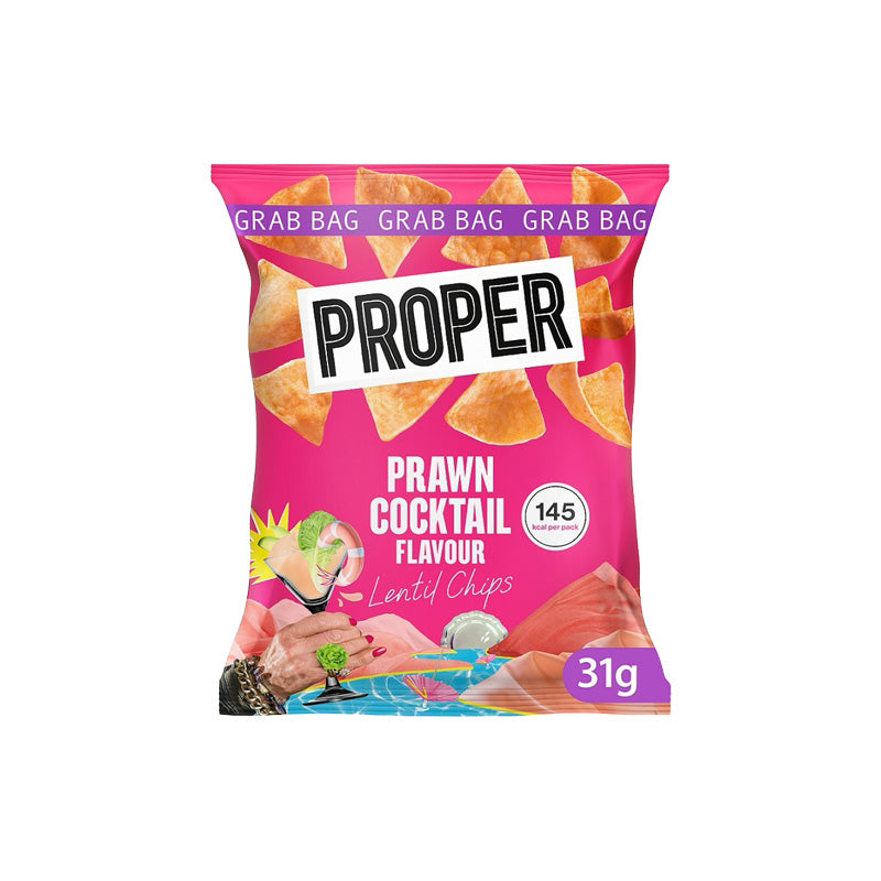 Proper Prawn Cocktail Lentil Chips 30g Box