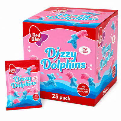 Red Band Sweet Dizzy Dolphin Box