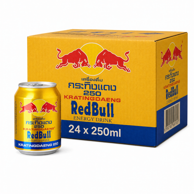 Red Bull (Thai) 250ml Krating Daeng Box