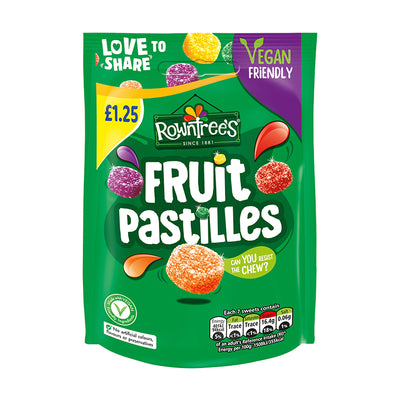 Rowntrees Fruit Pastilles Pouch (Vegan) 114g Box