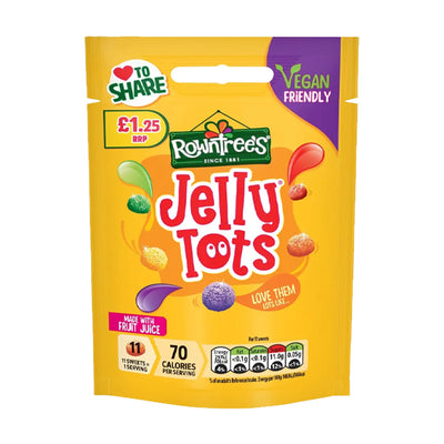 Rowntrees Jelly Tots Pouch (Vegan) 120g Box