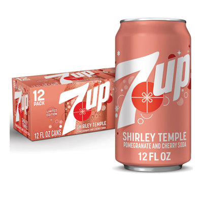 7 UP 355ml Shirley Temple Pomegranate and Cherry Soda Box