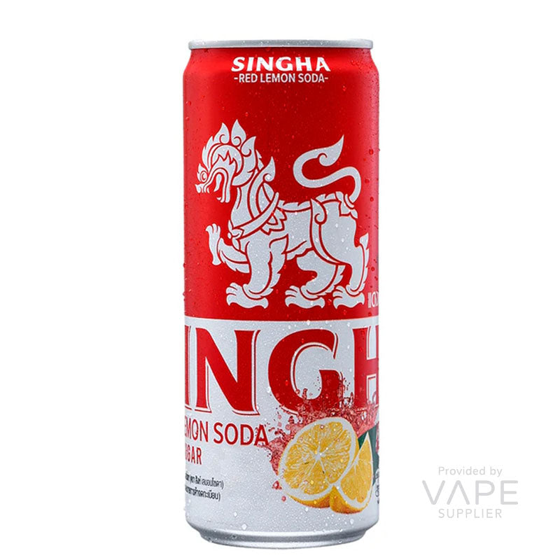 Singha Soda Water 330ml Red Lemon Box