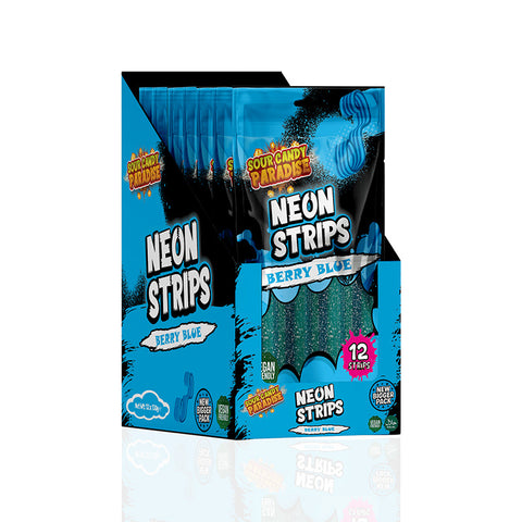 Candy Paradise (Halal) Neon Strips 130g Berry Blue Box