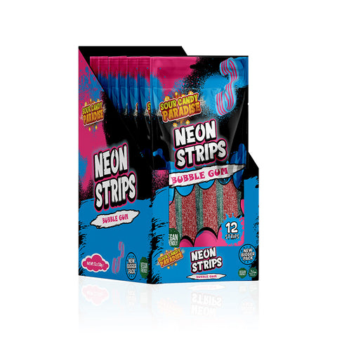 Candy Paradise (Halal) Neon Strips 130g Bubblegum Box