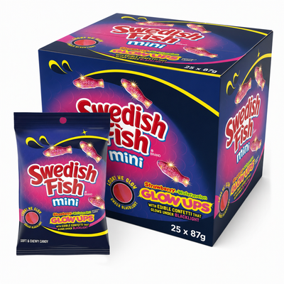 Swedish Fish Glow Ups 87g Box