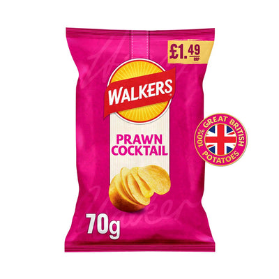 Walkers 70g Prawn Cocktail Box