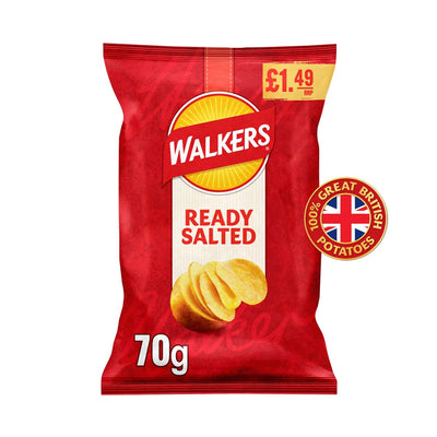 Walkers 70g Ready Salted Box
