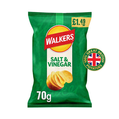 Walkers 70g Salt & Vinegar Box
