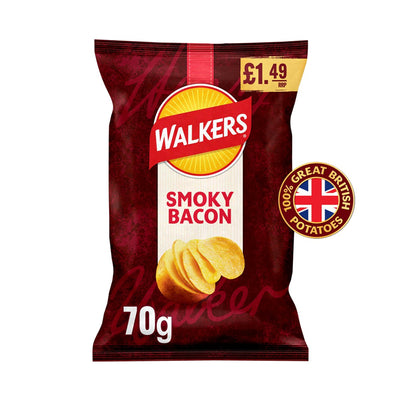 Walkers 70g Smokey Bacon Box