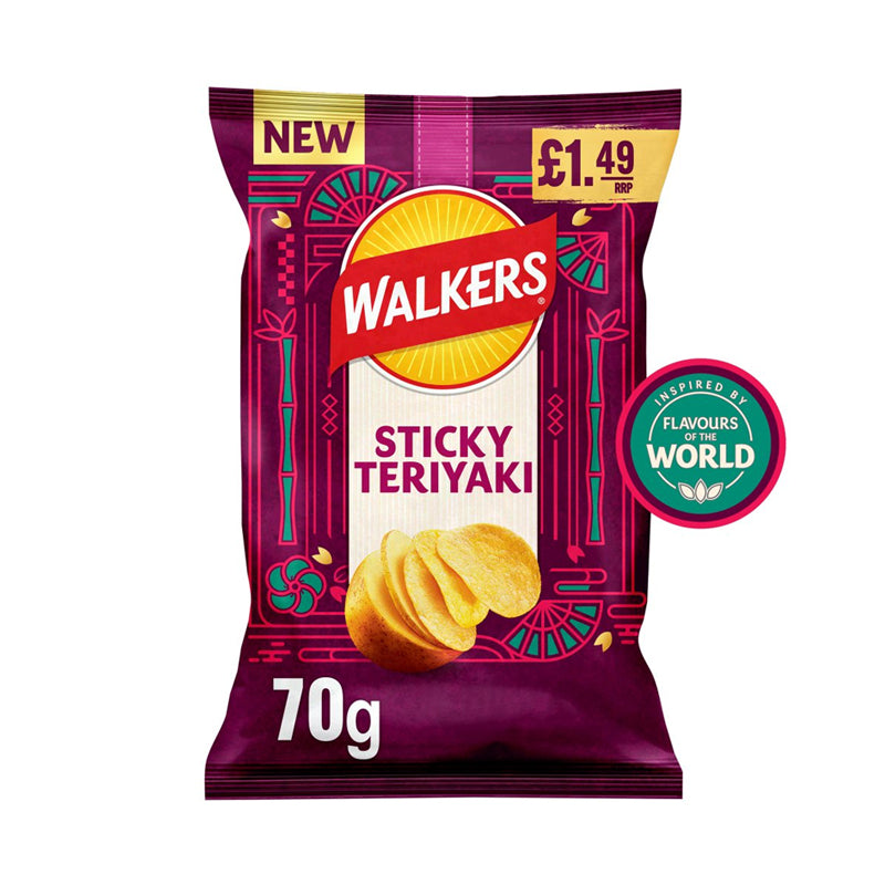 Walkers 70g Sticky Teriyaki Box