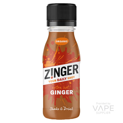 Zinger Organic Daily Shots 70ml Extra Hot Ginger Box