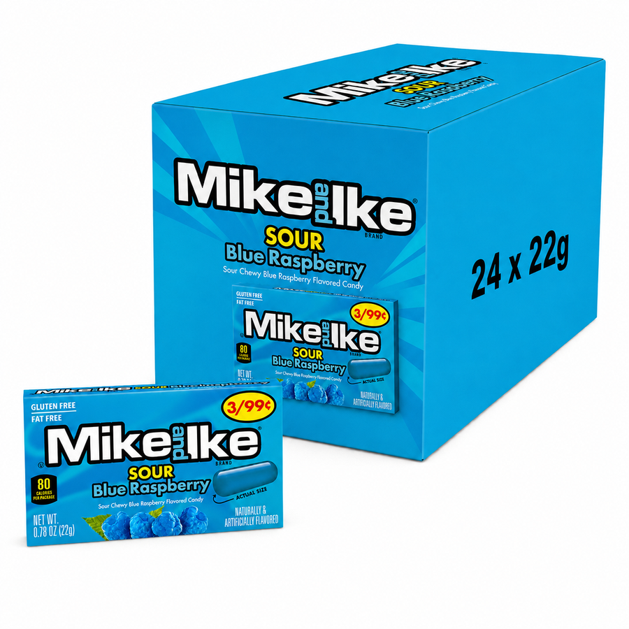 Mike & Ike Chgmkr Blue Raspberry 22g Box