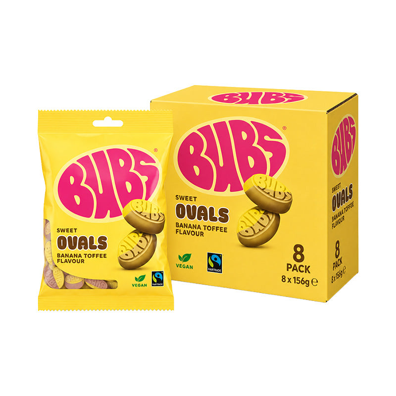 BUBS Swedish Candy 156g Banana Toffee Box