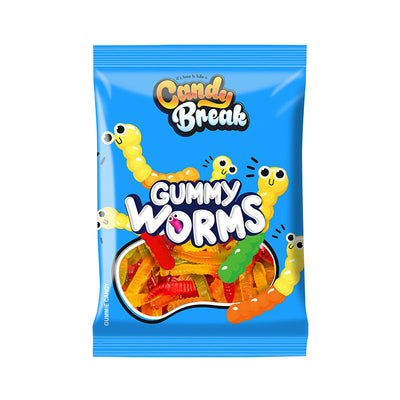 Candy Break Gummy Worms Halal 4oz Box